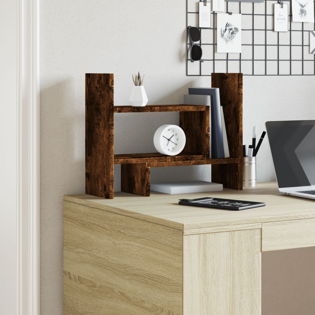 Organizer Scrivania Rovere Fumo 38,5x17x39cm Legno Multistrato