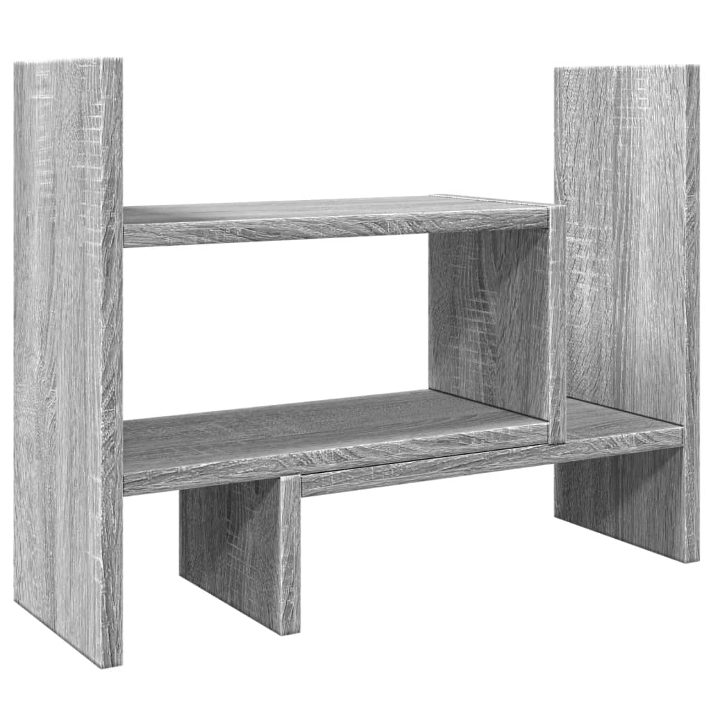 Organizer Scrivania Grigio Sonoma 38,5x17x39 Legno Multistrato