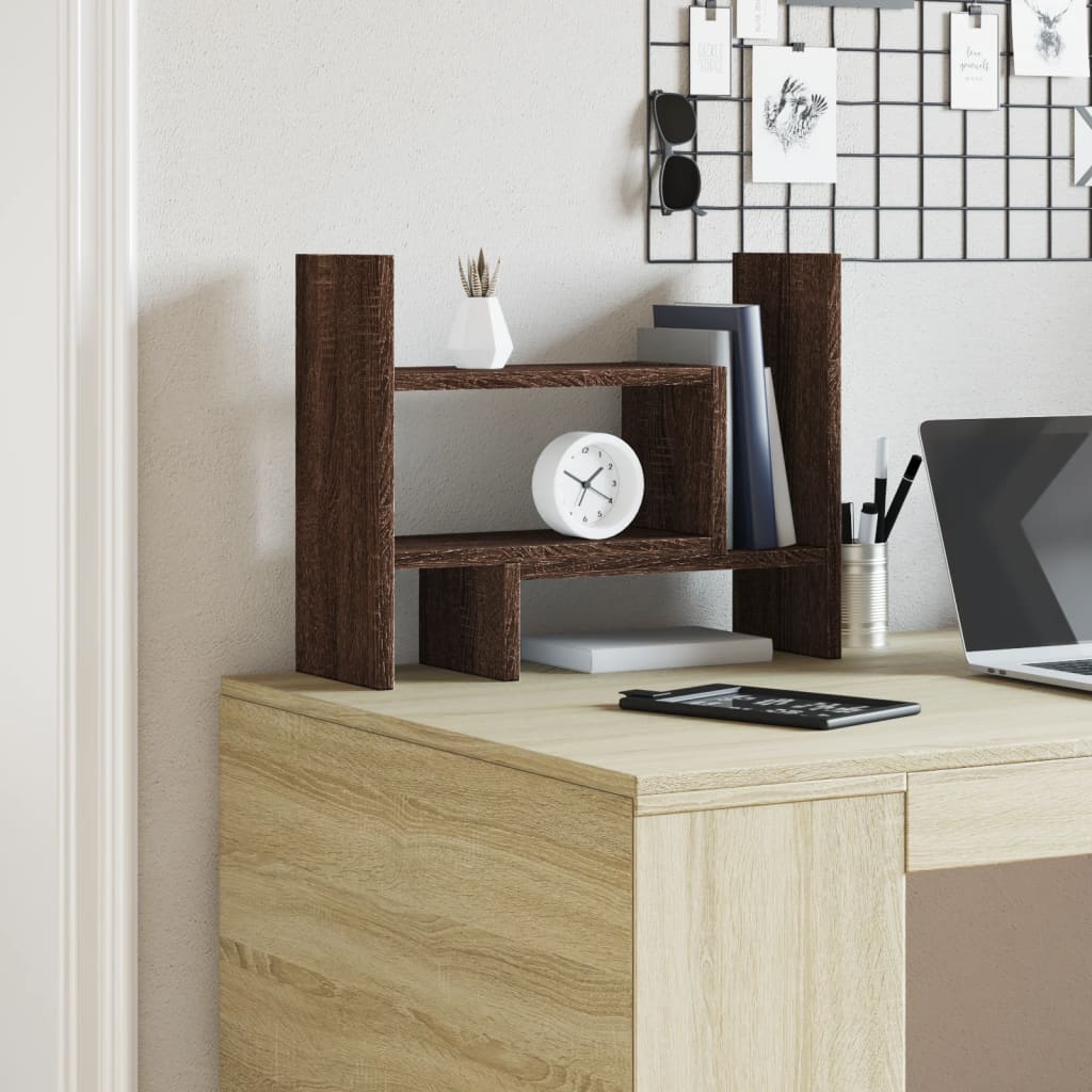 Organizer Scrivania Rovere Marrone 38,5x17x39 Legno Multistrato