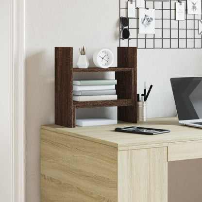 Organizer Scrivania Rovere Marrone 38,5x17x39 Legno Multistrato