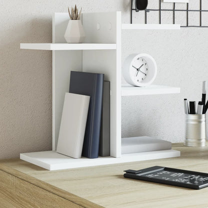 Organizer da Scrivania Bianco 42x21,5x42 cm Legno Multistrato