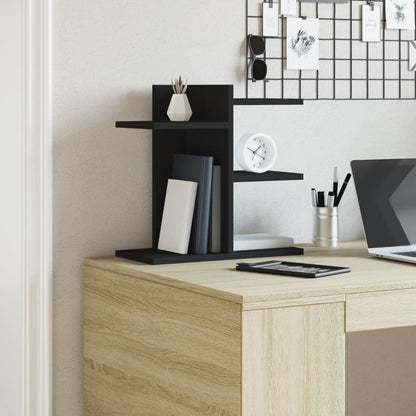 Organizer da Scrivania Nero 42x21,5x42 cm in Legno Multistrato
