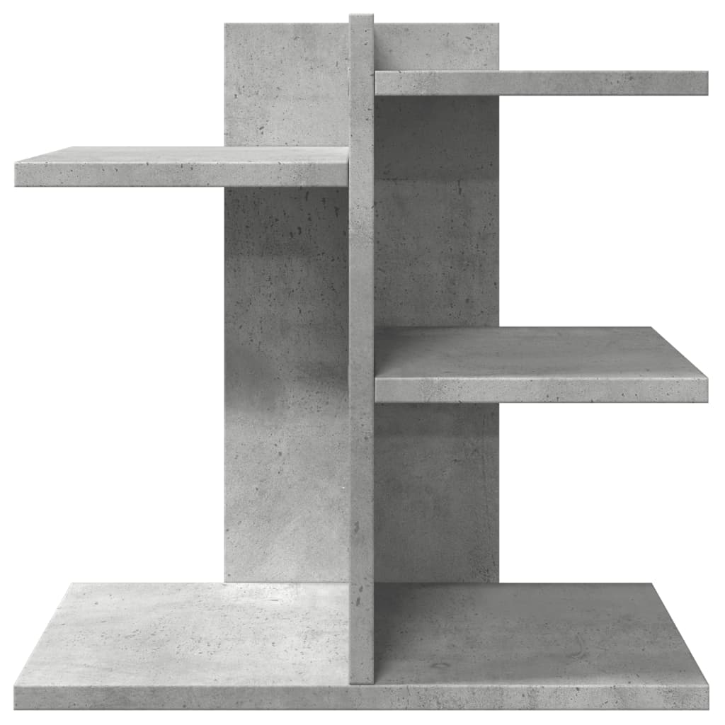Organizer Scrivania Grigio Cemento 42x21,5x42 cm Multistrato
