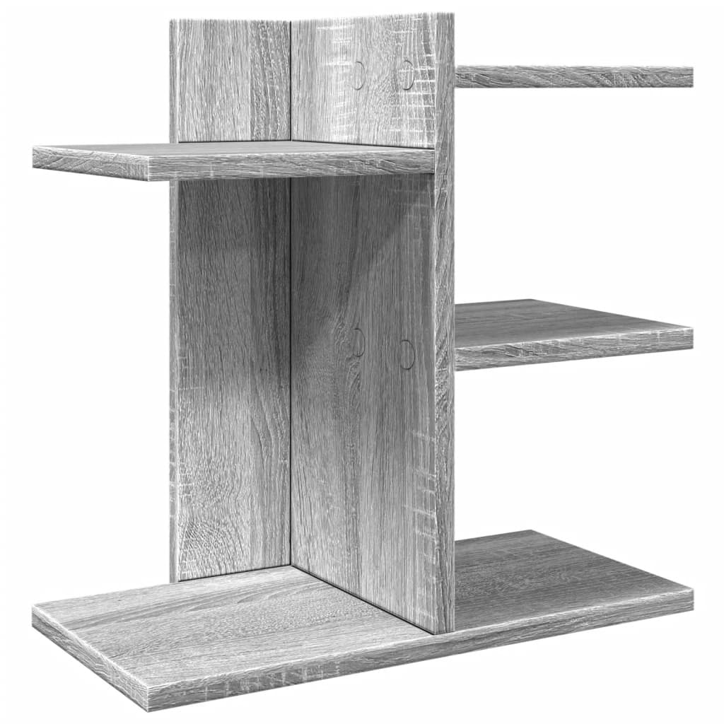 Organizer Scrivania Grigio Sonoma 42x21,5x42 cm Multistrato