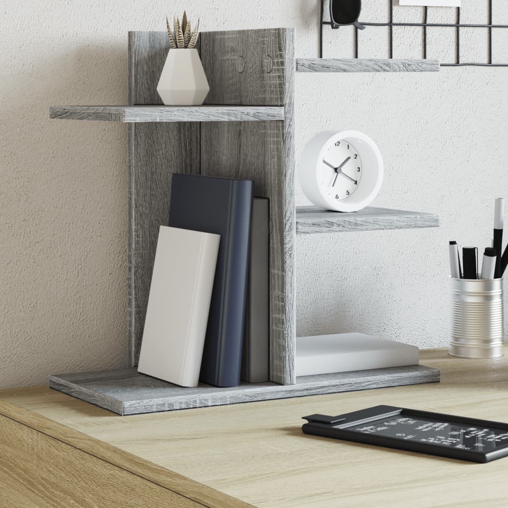 Organizer Scrivania Grigio Sonoma 42x21,5x42 cm Multistrato
