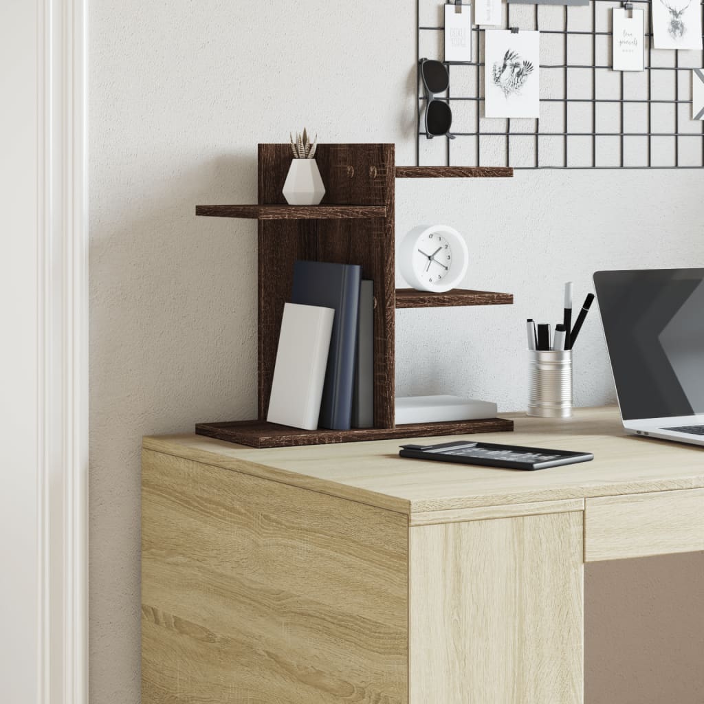 Organizer Scrivania Rovere Marrone 42x21,5x42 cm Multistrato