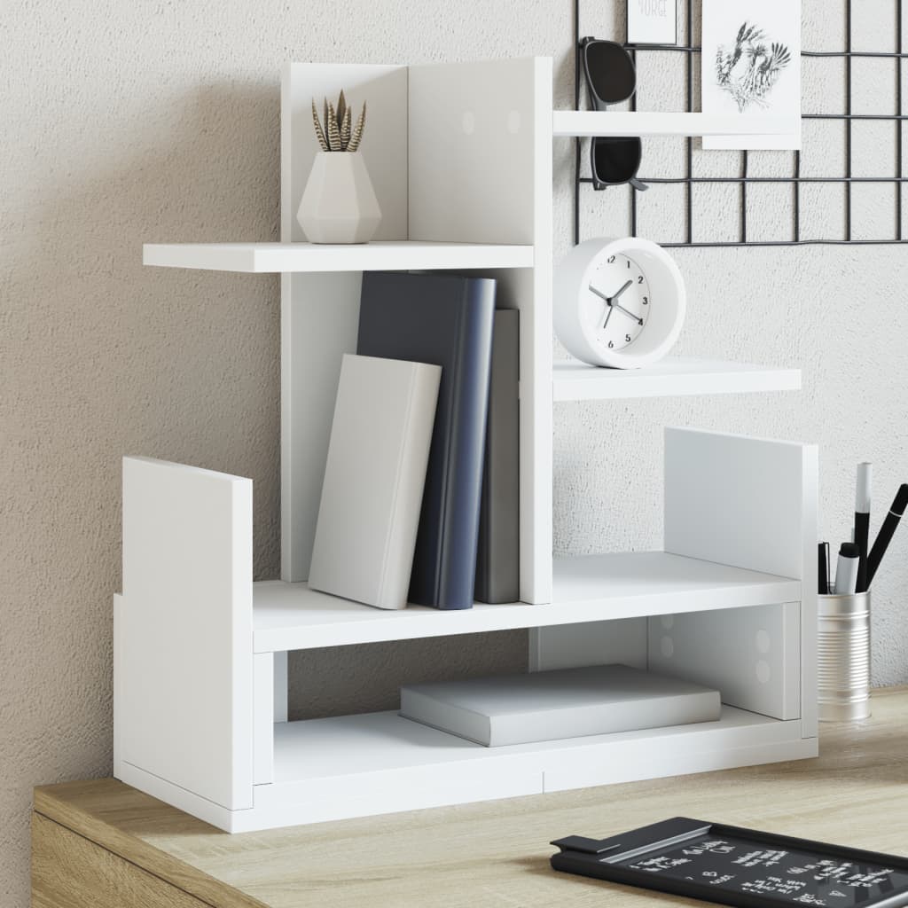 Organizer per la Scrivania Bianco 49x20x52,5 cm in Multistrato