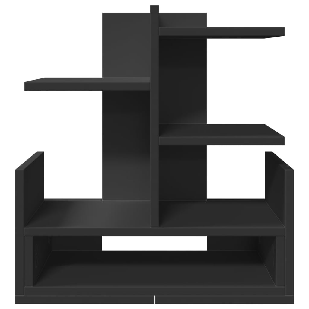 Organizer per la Scrivania Nero 49x20x52,5 cm in Multistrato