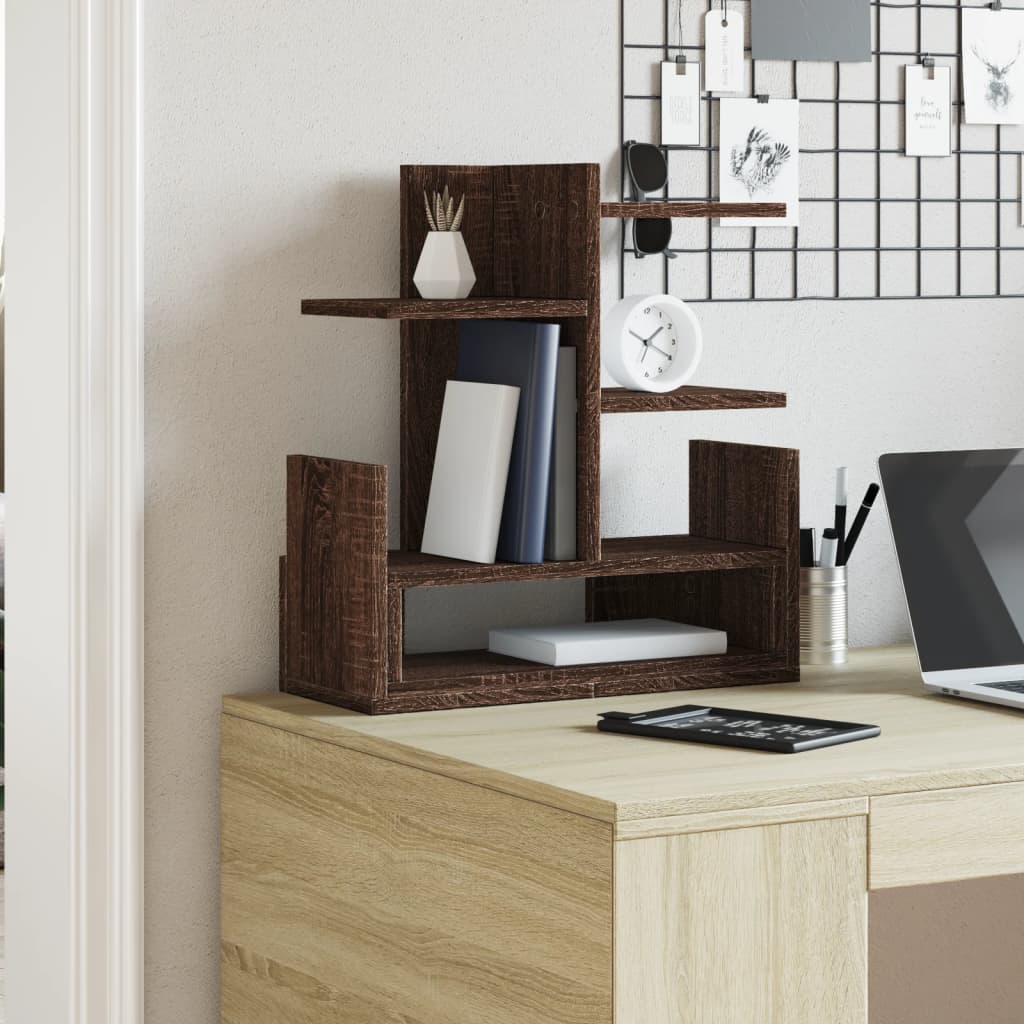 Organizer Scrivania Rovere Marrone 49x20x52,5 cm Multistrato