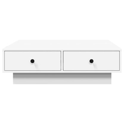 Tavolino da Salotto Bianco 90x90x28 cm in Truciolato