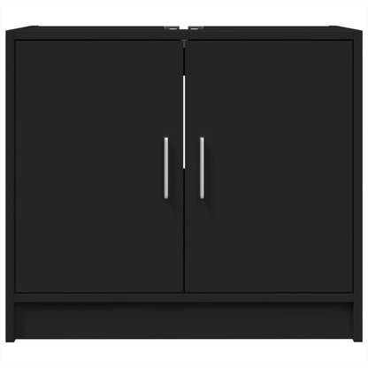 Mobile Lavabo Nero 63x29x55 cm in Truciolato