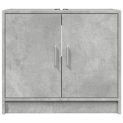 Mobile Lavabo Grigio Cemento 63x29x55 cm in Legno Multistrato
