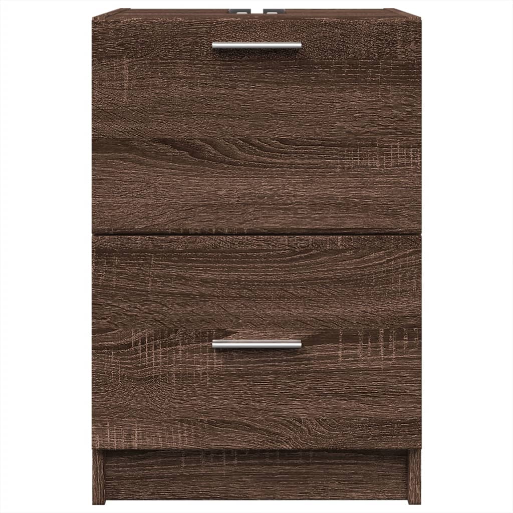 Mobile Lavabo Rovere Marrone 40x37x59 cm in Truciolare