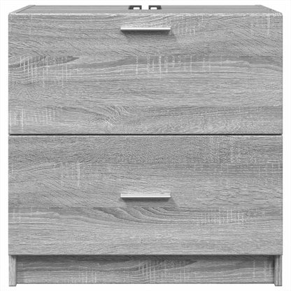 Mobile Lavabo Grigio Sonoma 59x37x59 cm in Truciolare