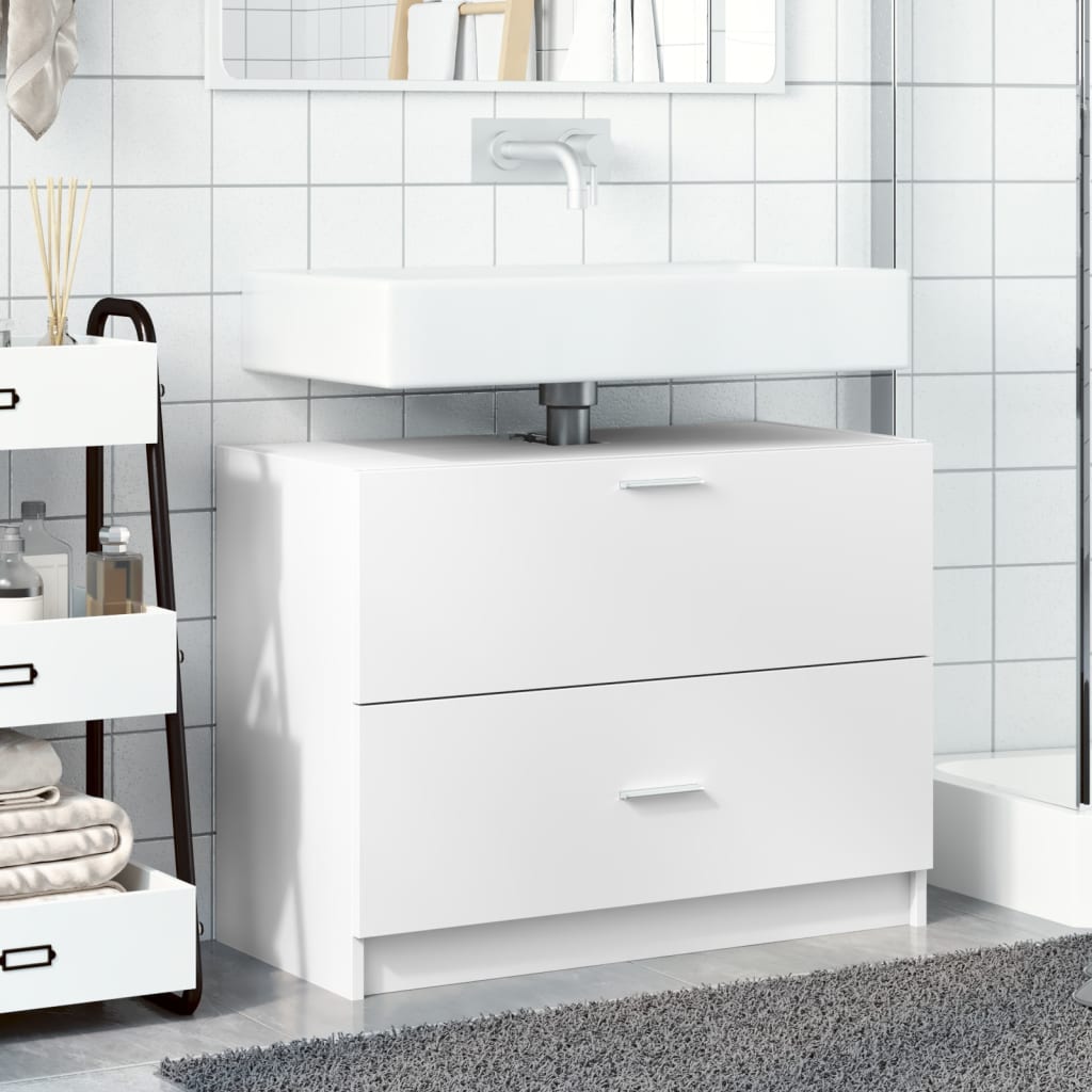 Mobile Lavabo Bianco 78x37x59 cm in Truciolare