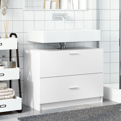 Mobile Lavabo Bianco 78x37x59 cm in Truciolare