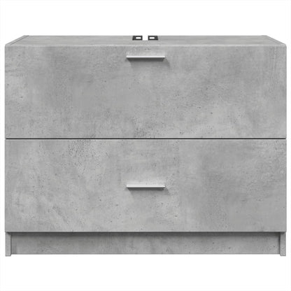 Mobile Lavabo Grigio Cemento 78x37x59 cm in Truciolare