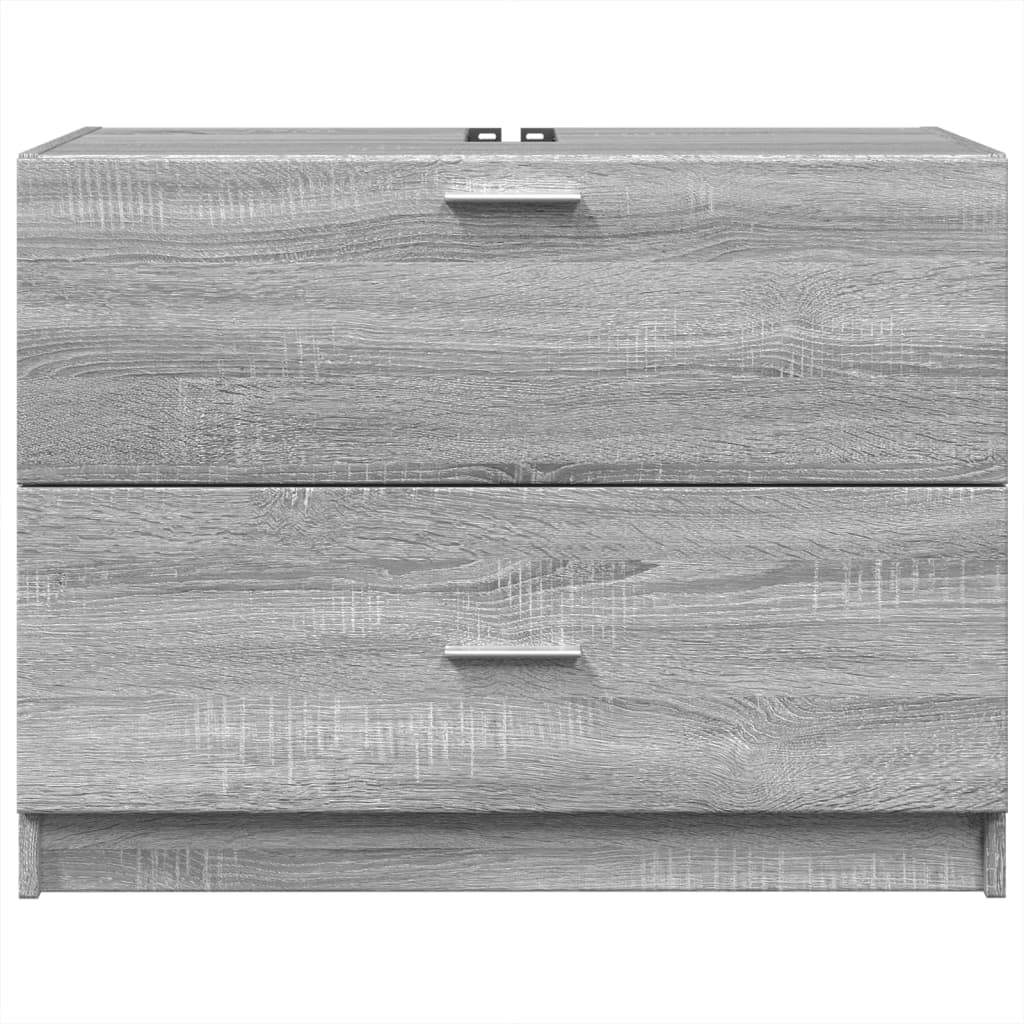Mobile Lavabo Grigio Sonoma 78x37x59 cm in Truciolare