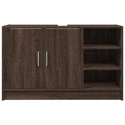 Mobile Lavabo Rovere Marrone 90x29x55 cm in Truciolare