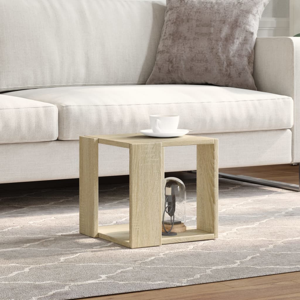 Tavolino da Salotto Rovere Sonoma 32x32x30cm Legno Multistrato