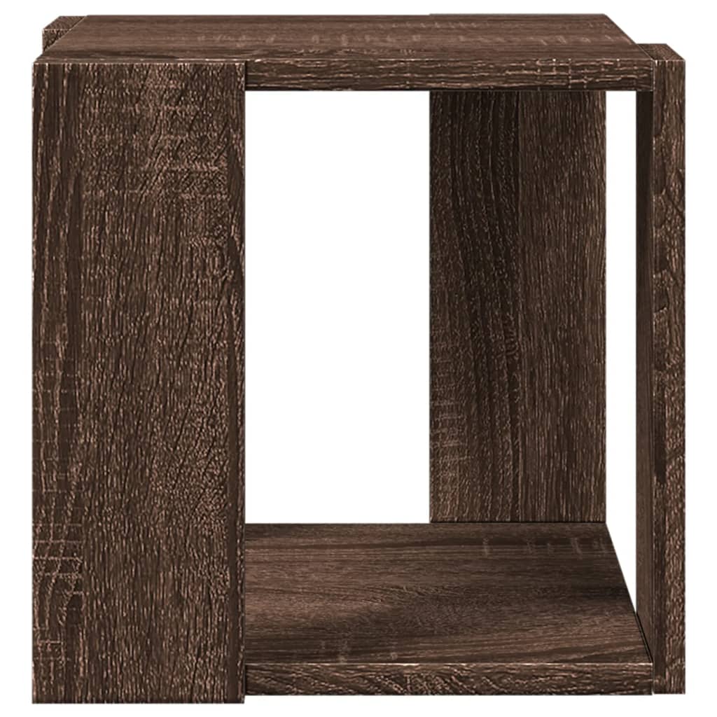 Tavolino da Salotto Rovere Marrone 32x32x30cm Legno Multistrato
