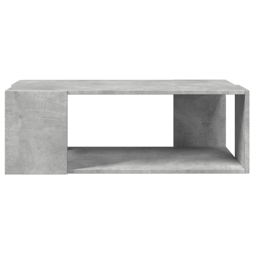 Tavolino Salotto Grigio Cemento 89,5x48x30cm Legno Multistrato