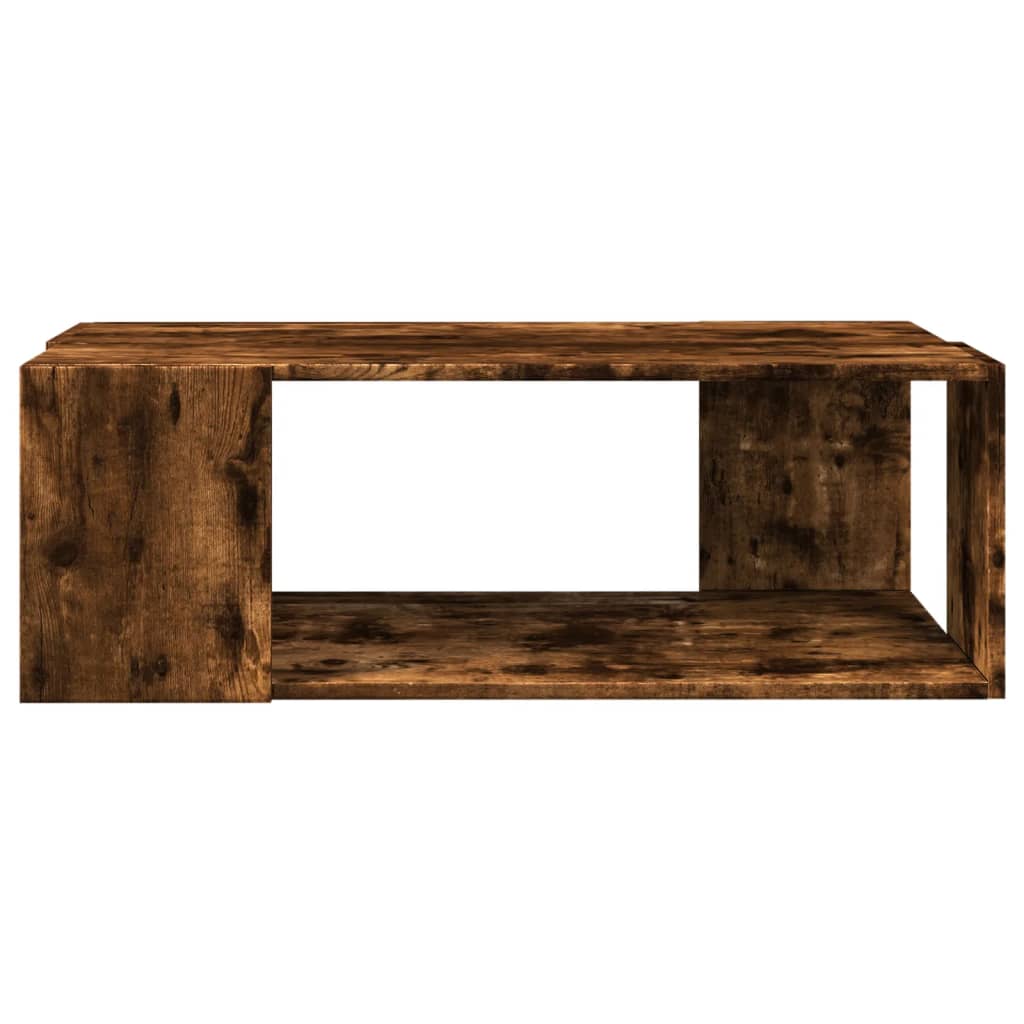 Tavolino da Salotto Rovere Fumo 89,5x48x30 cm Legno Multistrato