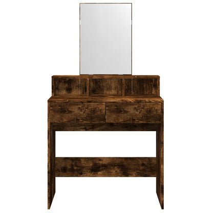 Toeletta con Specchio Rovere Fumo 80x41x144,5 cm