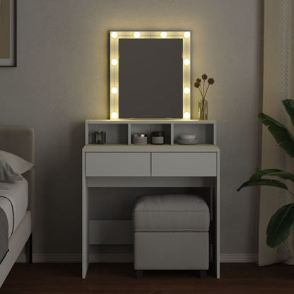 Toeletta con LED Bianca 80x41x144,5 cm