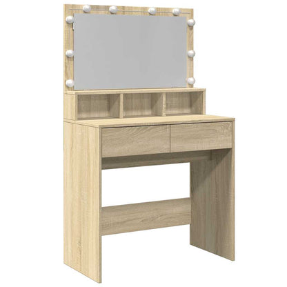 Toeletta con LED Rovere Sonoma 80x41x134,5 cm