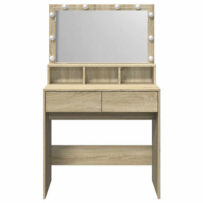 Toeletta con LED Rovere Sonoma 80x41x134,5 cm