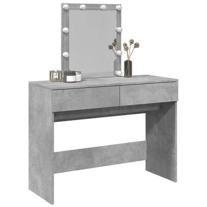 Toeletta con LED Grigio Cemento 100x40x130 cm