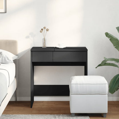 Toeletta con Specchio Nero 73x46,5x120 cm