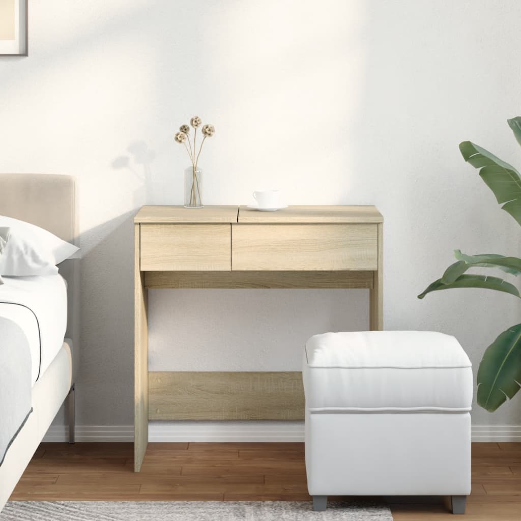 Toeletta con Specchio Rovere Sonoma 73x46,5x120 cm