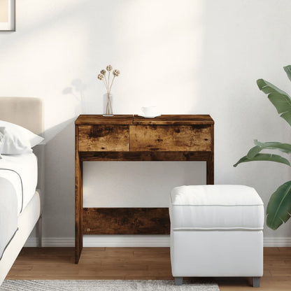 Toeletta con Specchio Rovere Fumo 73x46,5x120 cm