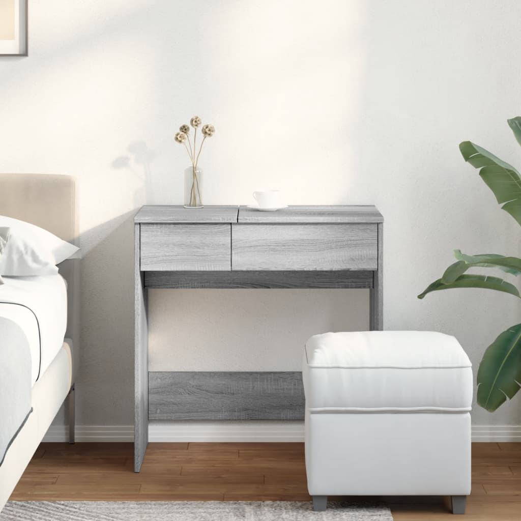Toeletta con Specchio Grigio Sonoma 73x46,5x120 cm