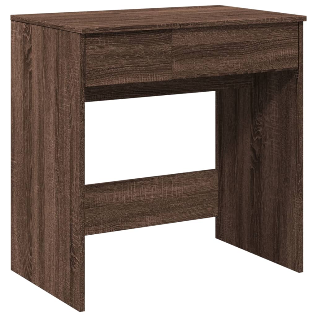 Toeletta con Specchio Rovere Marrone 73x46,5x120 cm
