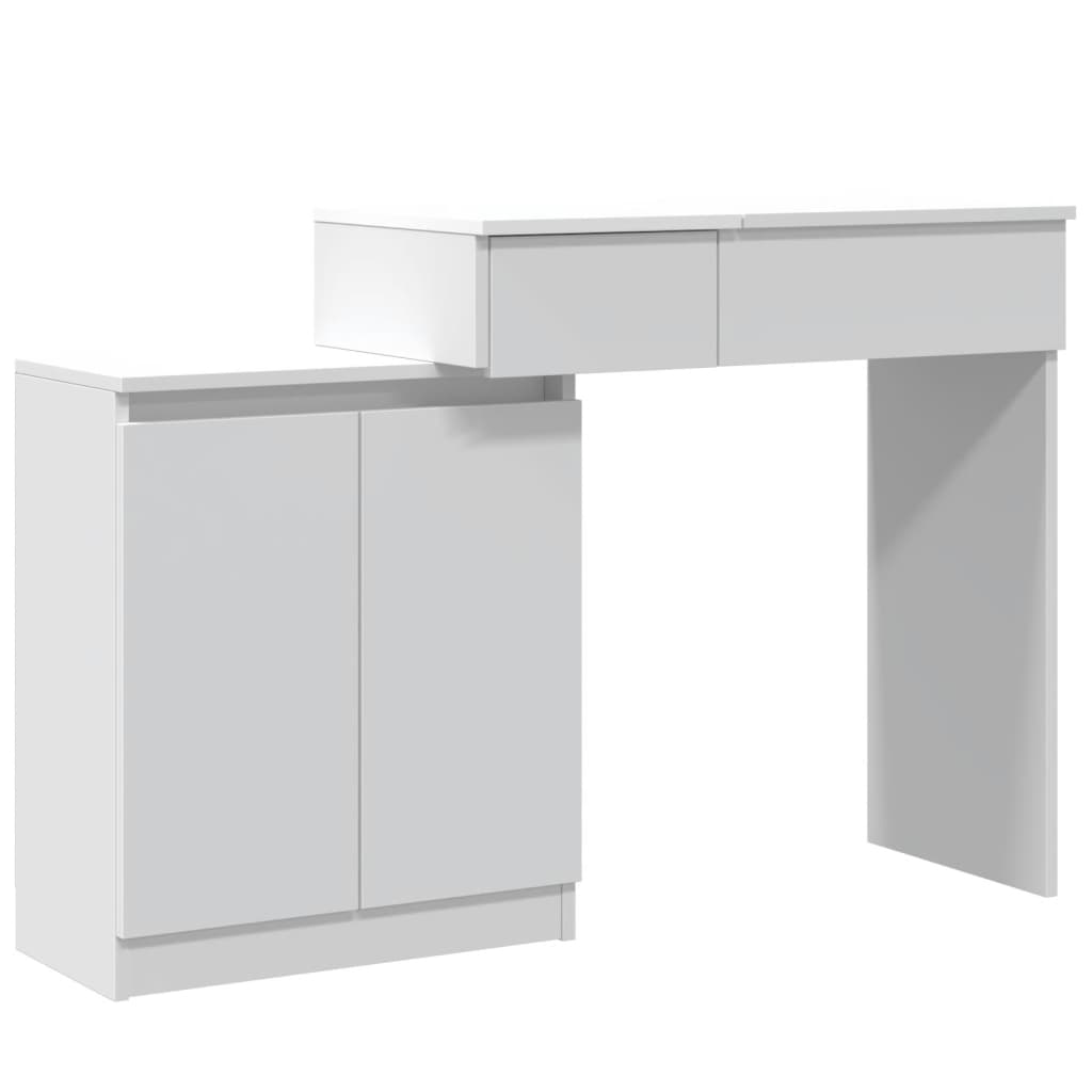Toeletta con LED Bianca 115x37x110,5 cm