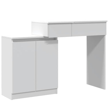 Toeletta con LED Bianca 115x37x110,5 cm