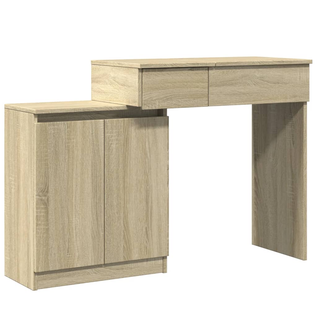 Toeletta con LED Rovere Sonoma 115x37x110,5 cm