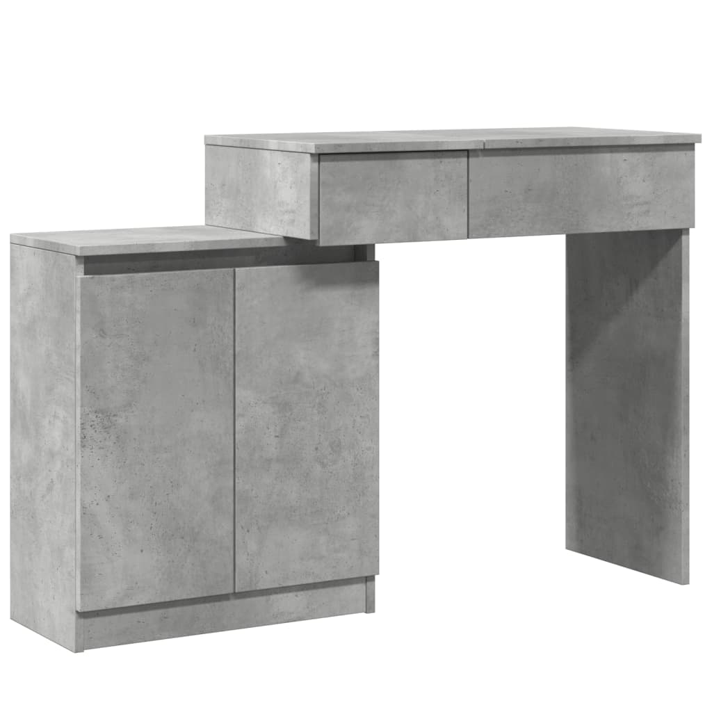 Toeletta con LED Grigio Cemento 115x37x110,5 cm
