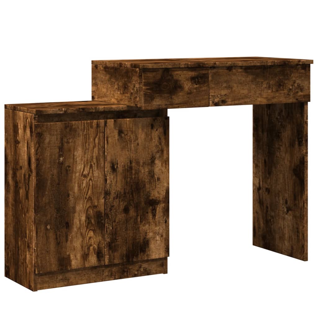 Toeletta con LED Rovere Fumo 115x37x110,5 cm