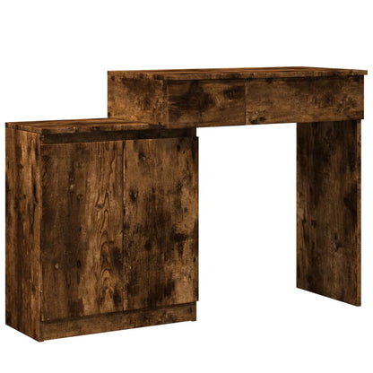 Toeletta con LED Rovere Fumo 115x37x110,5 cm