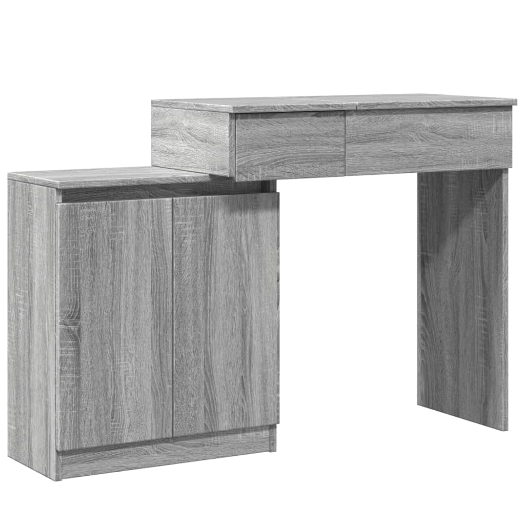 Toeletta con LED Grigio Sonoma 115x37x110,5 cm