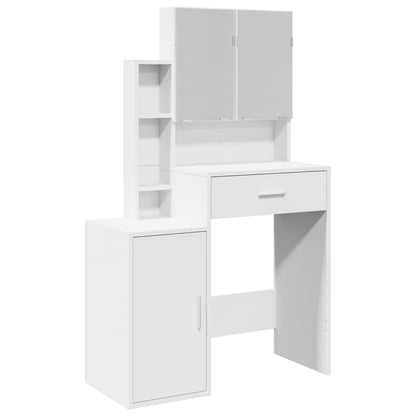 Toeletta con Armadietto Bianco 80x35x132 cm