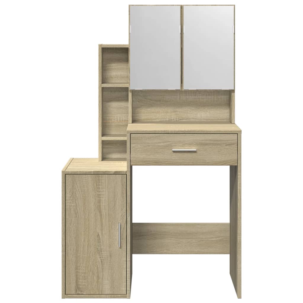 Toeletta con Armadietto Rovere Sonoma 80x35x132 cm