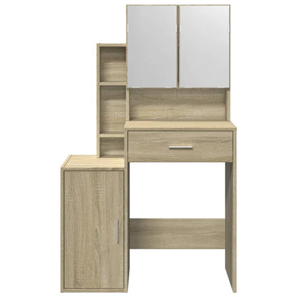 Toeletta con Armadietto Rovere Sonoma 80x35x132 cm