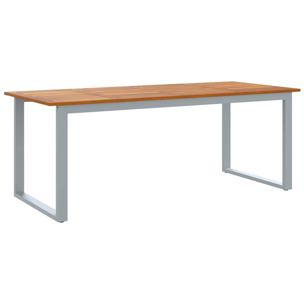 Set da Pranzo per Giardino 9 pcs Grigio