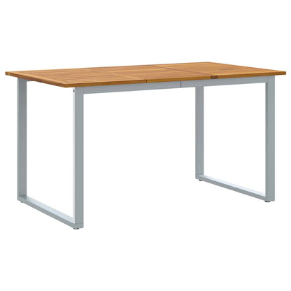 Set da Pranzo per Giardino 7 pcs Grigio