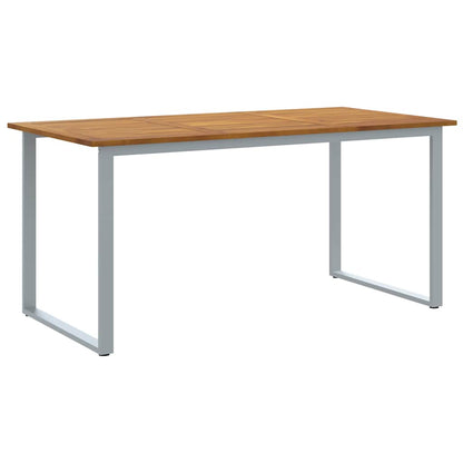 Set da Pranzo per Giardino 7 pcs Grigio